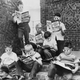 A group of boys read 3-D comic books at the Madison Square Boys Club in 1953.